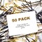 4E’s Novelty 50 Pack New Year’s Eve Noisemakers 2025 – Party Horns, Blowouts, Blowers & Whistles, Metallic Black Gold Silver NYE Party Supplies for Adults & Kids